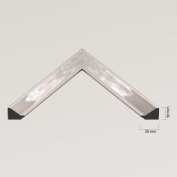 Ars Longa Helsinki lustro 105,2x55,2 cm prostokątne nikiel HELSINKI50100-N