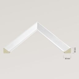 Ars Longa Helsinki lustro 155,2x55,2 cm prostokątne białe HELSINKI50150-B