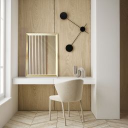 Ars Longa Helsinki lustro 75,2x75,2 cm kwadratowe złote HELSINKI7070-Z