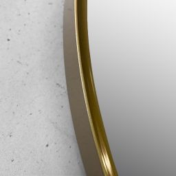Ars Longa Ambiente lustro 50x100 cm owalne z oświetleniem złote LED-AMBIENTE50100-Z
