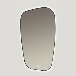 Ars Longa Inspiro lustro 58x109 cm z oświetleniem czarne LED-INSPIRO58109-C