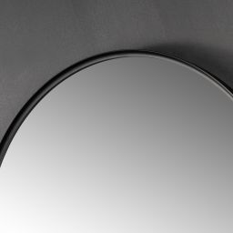 Ars Longa Kare lustro 75x88 cm z oświetleniem czarne LED-KARE7588-C