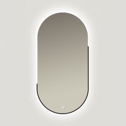 Ars Longa Luce lustro 45x105 cm owalne z oświetleniem LED-LUCE45105-C
