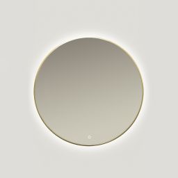 Ars Longa Lumio lustro 80 cm okrągłe z oświetleniem złote LED-LUMIO80-Z