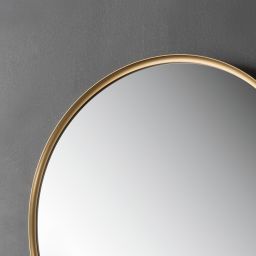 Ars Longa Lumio lustro 80 cm okrągłe z oświetleniem złote LED-LUMIO80-Z