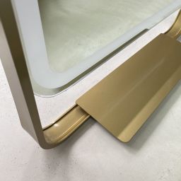Ars Longa Venti lustro 55x110 cm prostokątne z oświetleniem złote LED-VENTI55110-Z