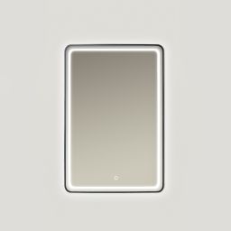 Ars Longa Verso lustro 60x80 cm prostokątne z oświetleniem czarne LED-VERSO6080-C