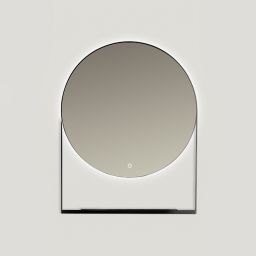 Ars Longa Zenith lustro 70x90 cm z oświetleniem czarne LED-ZENITH7090-C