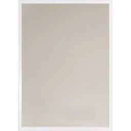 Ars Longa Linea lustro 53x43 cm prostokątne białe LINEA4050-B