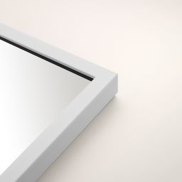 Ars Longa Linea lustro 53x43 cm prostokątne białe LINEA4050-B