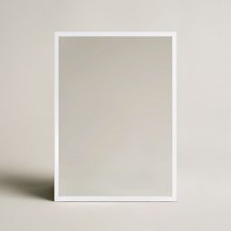 Ars Longa Linea lustro 53x43 cm prostokątne białe LINEA4050-B