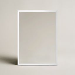 Ars Longa Linea lustro 53x43 cm prostokątne białe LINEA4050-BS