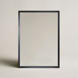 Ars Longa Linea lustro 133x43 cm prostokątne czarne LINEA40130-CS
