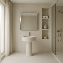 Ars Longa Linea lustro 73x73 cm kwadratowe nikiel LINEA7070-N