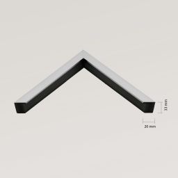 Ars Longa Linea lustro 73x73 cm kwadratowe nikiel LINEA7070-N