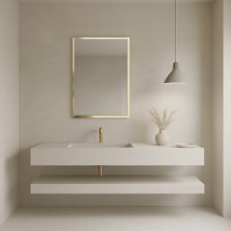 Ars Longa Linea lustro 73x73 cm kwadratowe złote LINEA7070-ZS