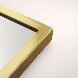 Ars Longa Linea lustro 73x73 cm kwadratowe złote LINEA7070-ZS