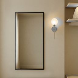 Ars Longa Linea lustro 133x43 cm prostokątne czarne LINEA40130-CS