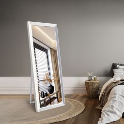 Ars Longa Alpi lustro stojące 58,8x168,8 cm prostokątne białe LS-ALPI50160-B