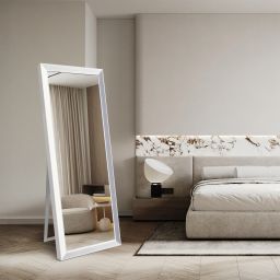Ars Longa Alpi lustro stojące 58,8x168,8 cm prostokątne białe LS-ALPI50160-B