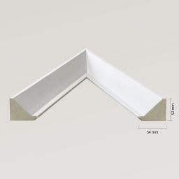Ars Longa Alpi lustro stojące 58,8x168,8 cm prostokątne białe LS-ALPI50160-B