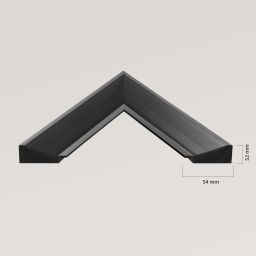 Ars Longa Alpi lustro stojące 58,8x168,8 cm prostokątne czarne LS-ALPI50160-C
