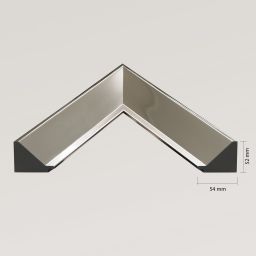 Ars Longa Alpi lustro stojące 58,8x168,8 cm prostokątne nikiel LS-ALPI50160-N