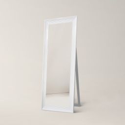 Ars Longa Malaga lustro stojące 64,6x174,6 cm prostokątne białe LS-MALAGA50160-B