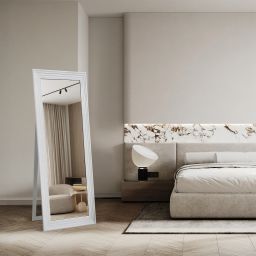 Ars Longa Malaga lustro stojące 64,6x174,6 cm prostokątne białe LS-MALAGA50160-B