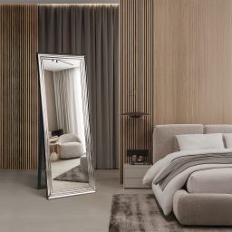 Ars Longa Malaga lustro stojące 64,6x174,6 cm prostokątne nikiel LS-MALAGA50160-N