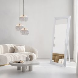 Ars Longa Milano lustro stojące 64,6x174,6 cm prostokątne białe LS-MILANO50160-B