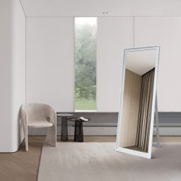 Ars Longa Oslo lustro stojące 40,4x160,4 cm prostokątne biały połysk LS-OLSO32152-B