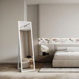 Ars Longa Slim lustro stojące 39,8x159,8 cm prostokątne biały połysk LS-SLIM32152-B