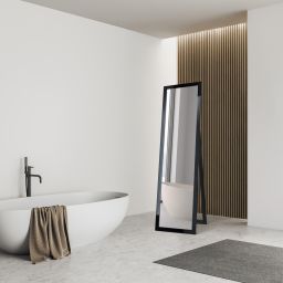 Ars Longa Slim lustro stojące 39,8x159,8 cm prostokątne czarny połysk LS-SLIM32152-C