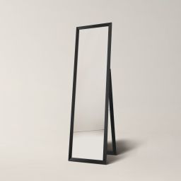 Ars Longa Slim lustro stojące 39,8x159,8 cm prostokątne czarne szczotkowane LS-SLIM32152-CS