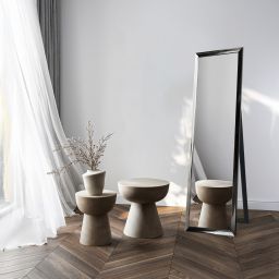 Ars Longa Slim lustro stojące 39,8x159,8 cm prostokątne nikiel LS-SLIM32152-N