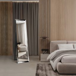 Ars Longa Slim lustro stojące 39,8x159,8 cm prostokątne nikiel LS-SLIM32152-N