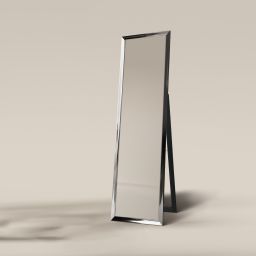 Ars Longa Slim lustro stojące 39,8x159,8 cm prostokątne nikiel LS-SLIM32152-N