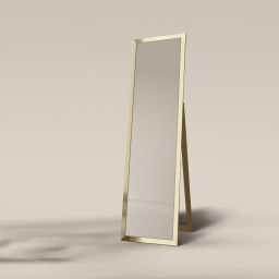 Ars Longa Slim lustro stojące 39,8x159,8 cm prostokątne złote szczotkowane LS-SLIM32152-ZS