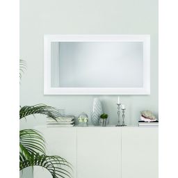 Ars Longa Malmo lustro 83x63 cm prostokątne białe MALMO5070-B