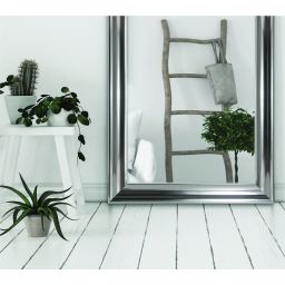 Ars Longa Malmo lustro 83x63 cm prostokątne nikiel MALMO5070-N