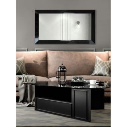 Ars Longa Milano lustro 184x74 cm prostokątne czarny połysk MILANO60170-C