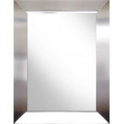 Ars Longa Milano lustro 144x54 cm prostokątne nikiel MILANO40130-N