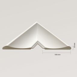 Ars Longa Monza lustro 58,4x68,4 cm prostokątne białe Monza4050-B