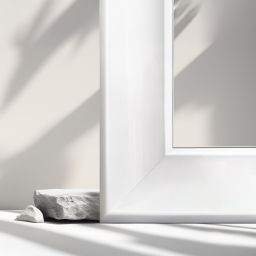 Ars Longa Monza lustro 58,4x68,4 cm prostokątne białe Monza4050-B