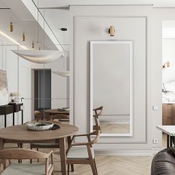 Ars Longa Oslo lustro 58,4x48,4 cm prostokątne białe OSLO4050-B