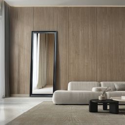 Ars Longa Oslo lustro 58,4x48,4 cm prostokątne czarne OSLO4050-C