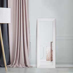 Ars Longa Paris lustro 82 cm kwadratowe biały mat PARIS7070-B