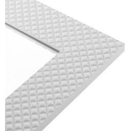 Ars Longa Piko lustro 83 cm kwadratowe biały mat PIKO7070-B