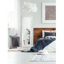 Ars Longa Simple lustro 83x63 cm prostokątne biały połysk SIMPLE5070-B